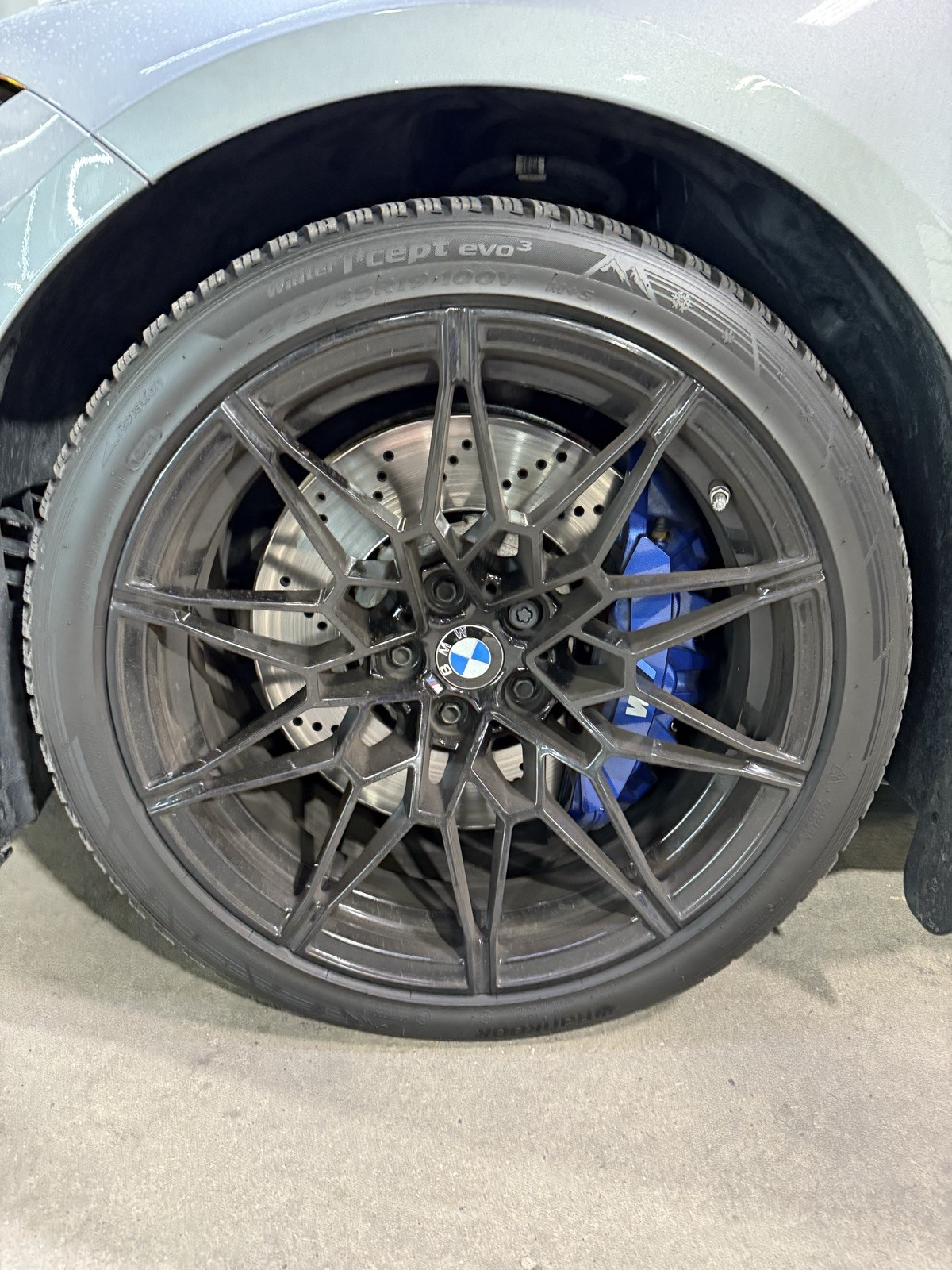 BMW M3 original dark wheel close-up