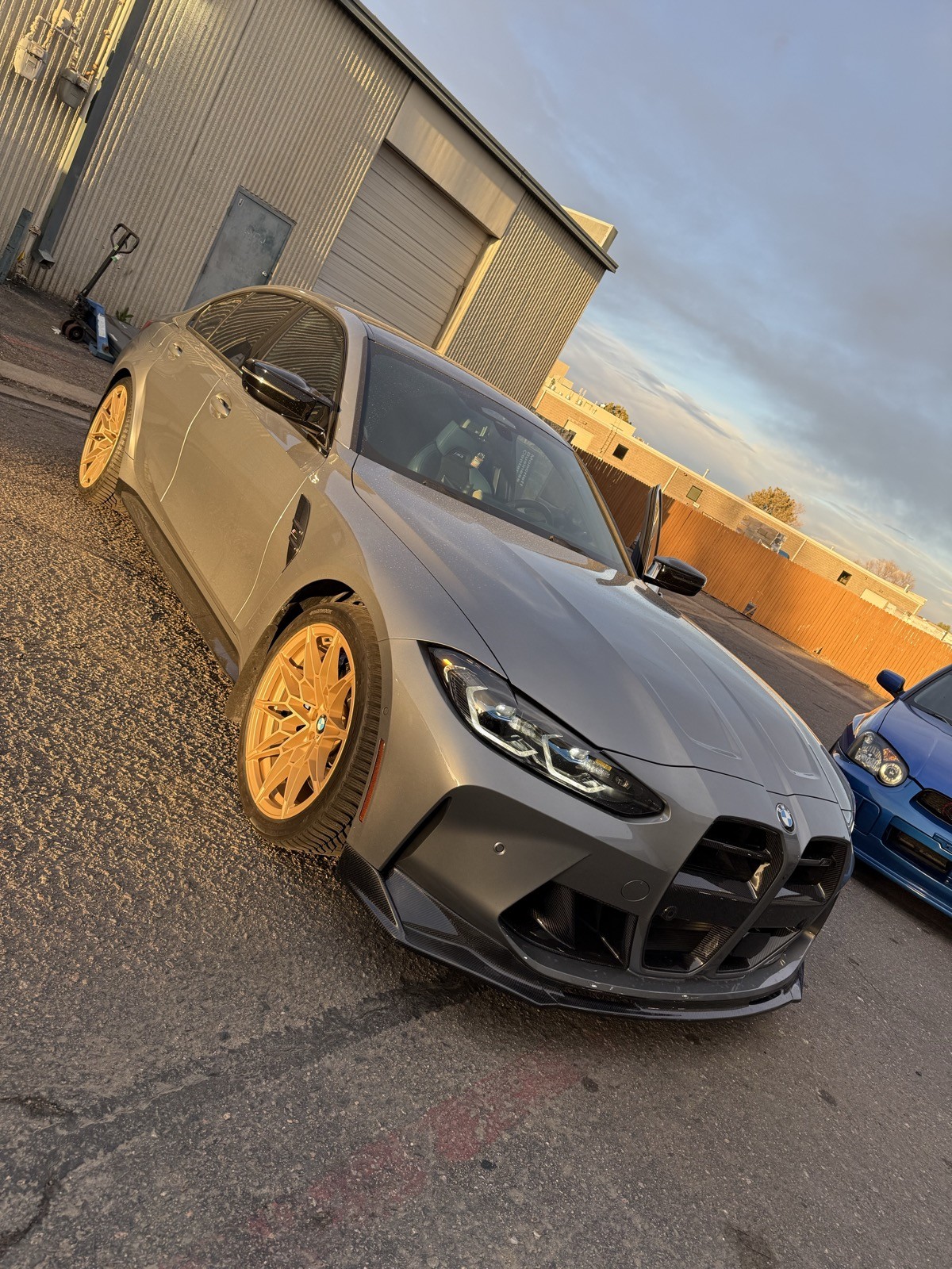 BMW M3 with Roman Gold powder coated wheels