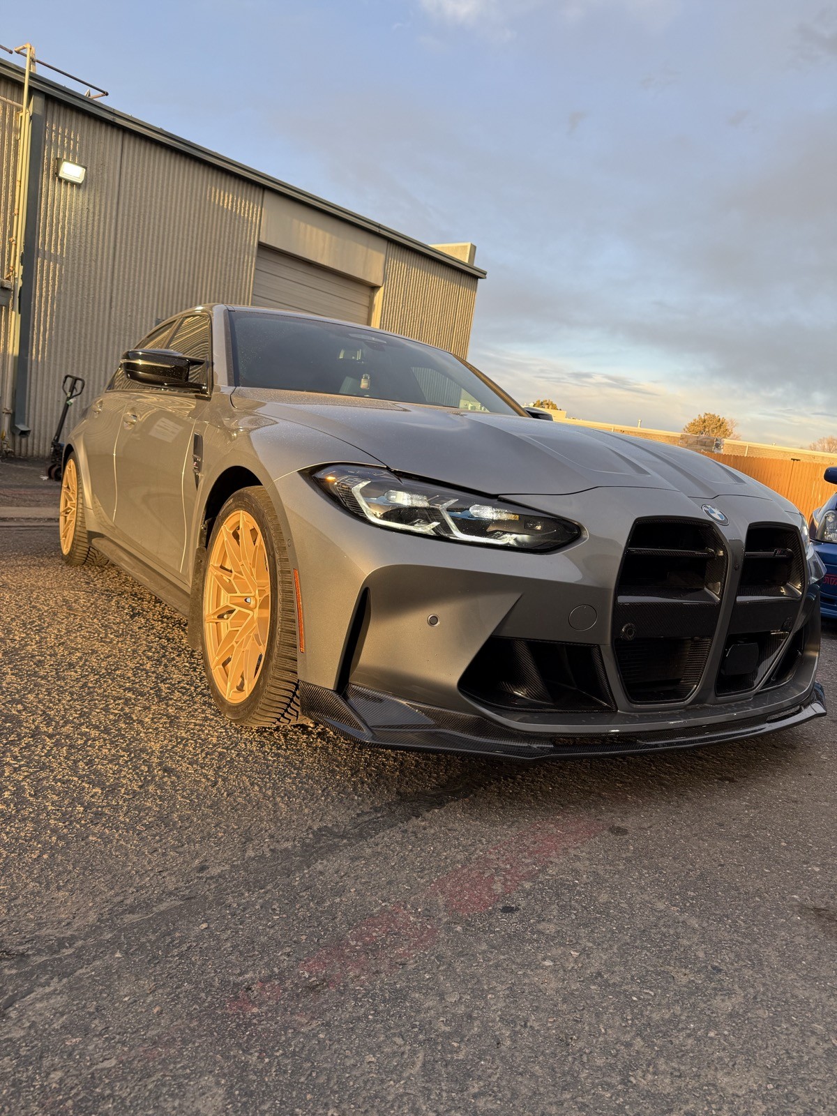 BMW M3 Roman Gold powder coated wheels