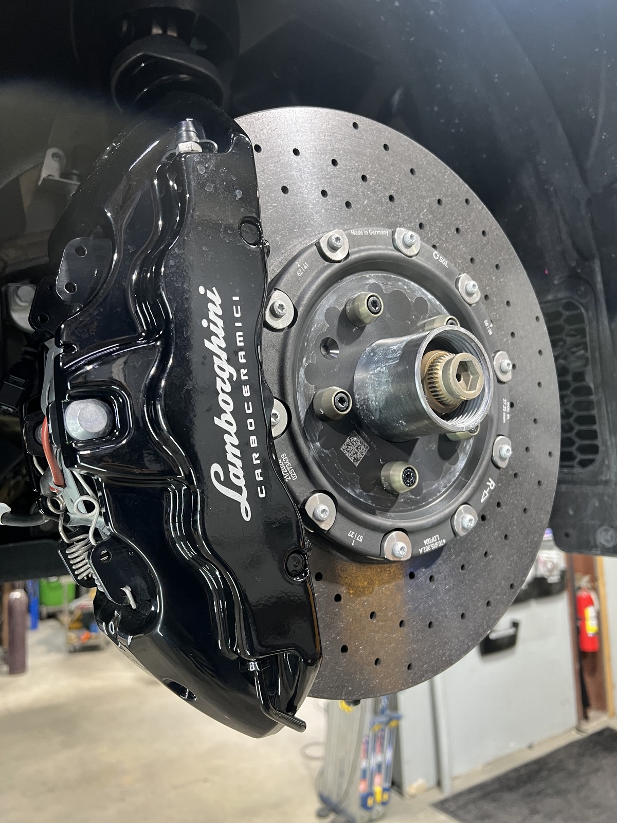 Lamborghini black Carboceramic caliper stock Denver
