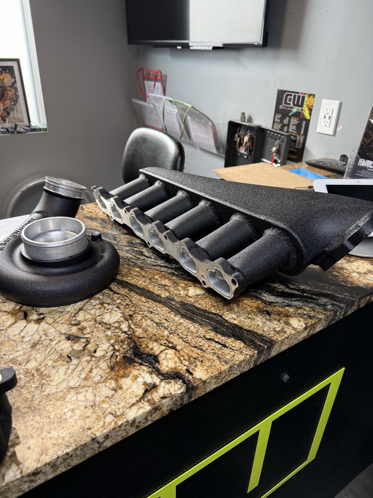 Cerakote engine parts display ColorWerks Denver