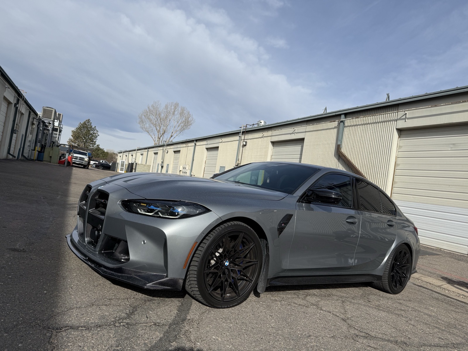 BMW M4 CS powder coated wheels