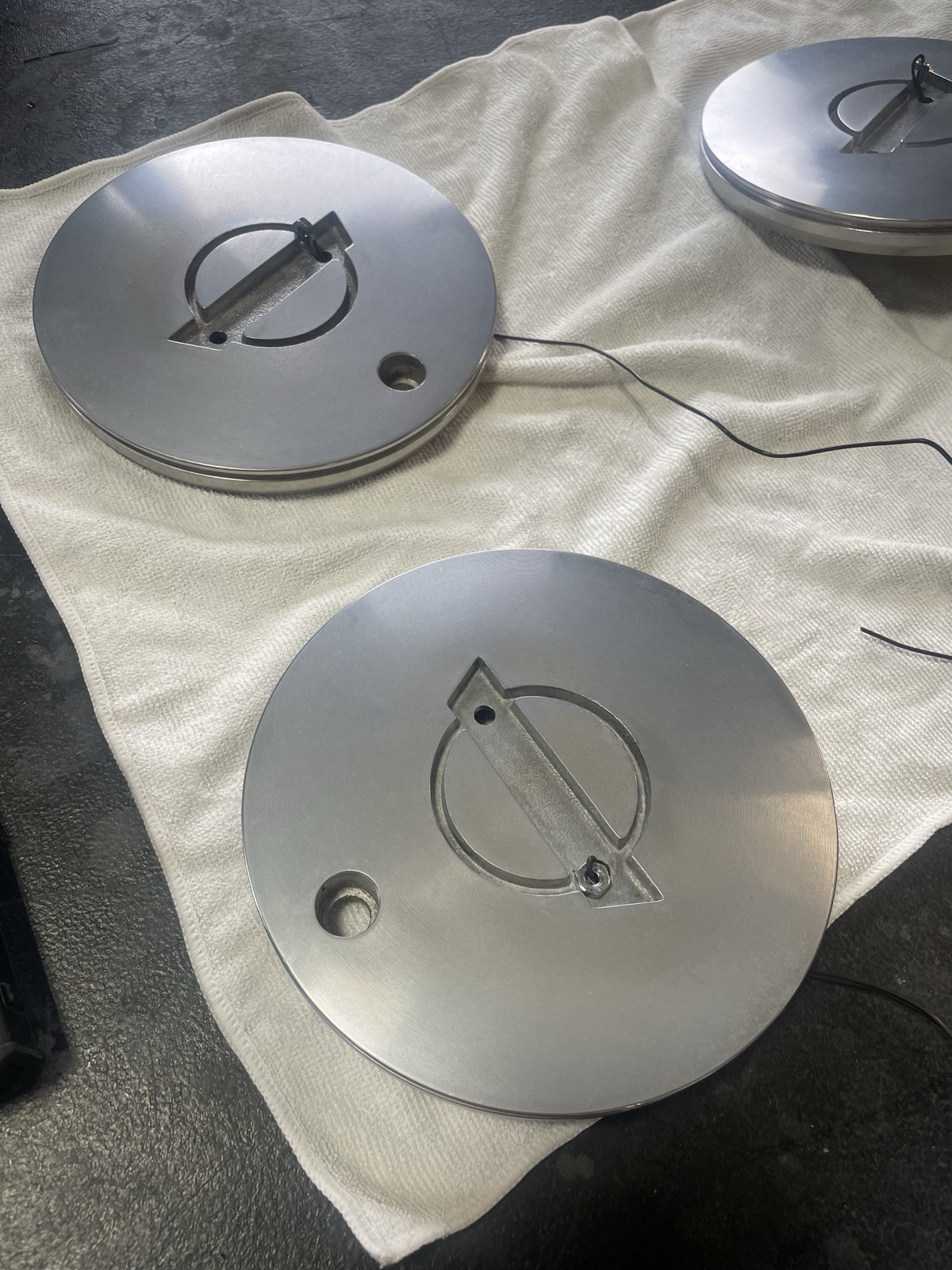 Silver coated discs industrial powder coating Denver CO