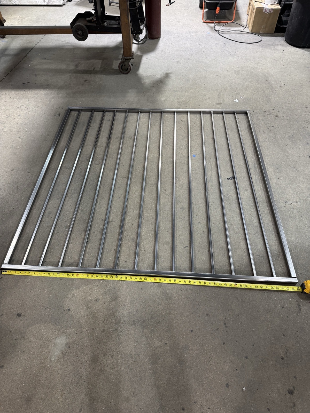 Metal gate before powder coating Denver