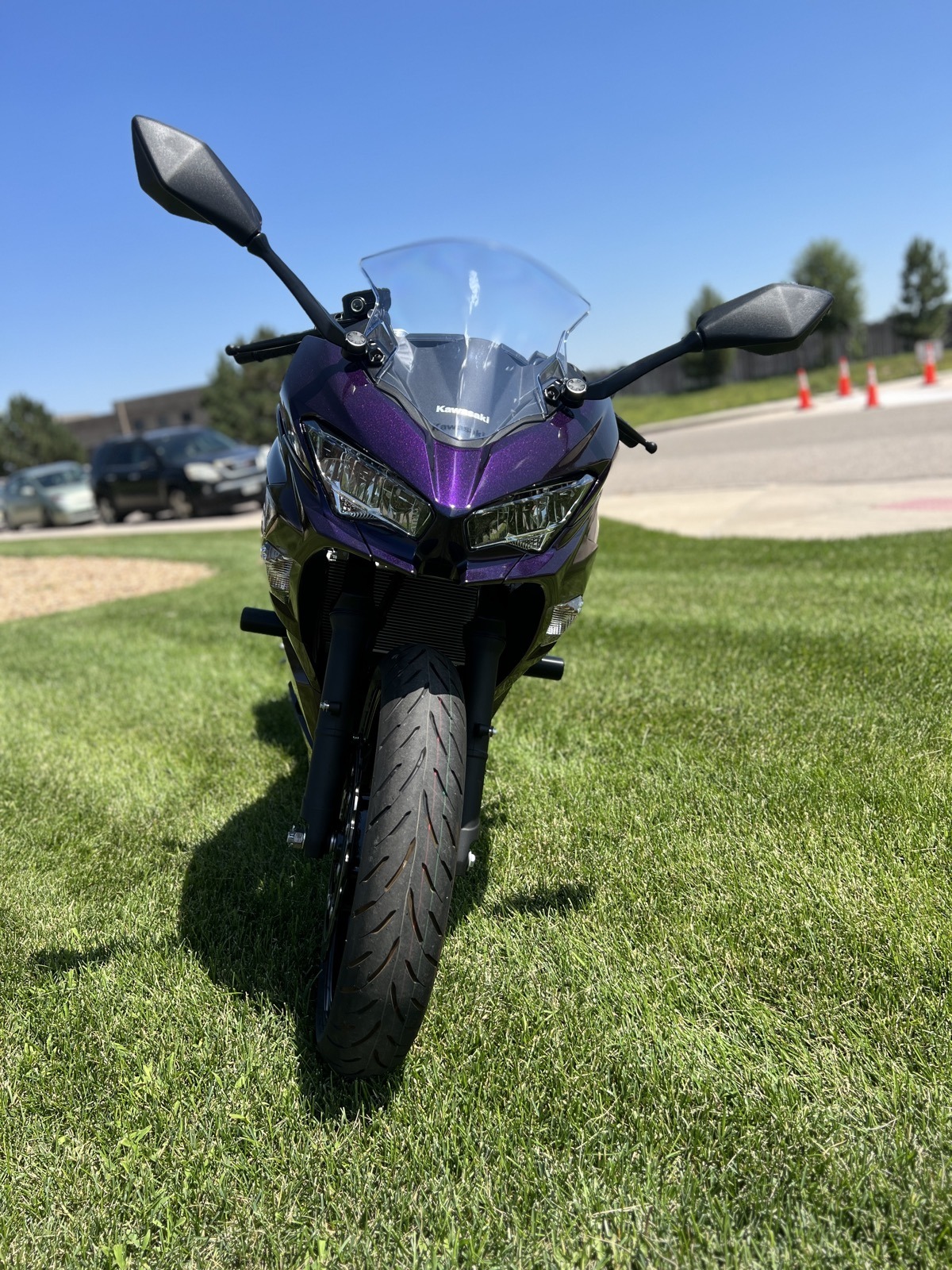 Kawasaki Ninja motorcycle powder coating Denver