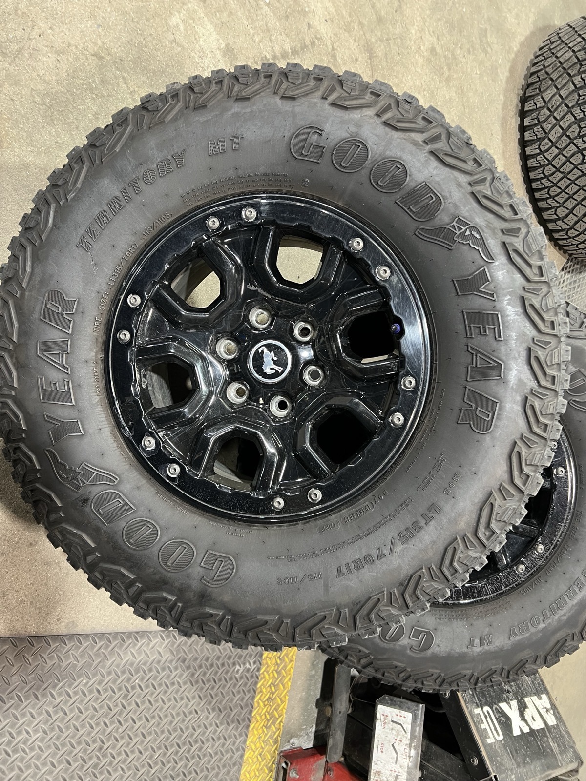 Ford Bronco beadlock wheels powder coated Denver
