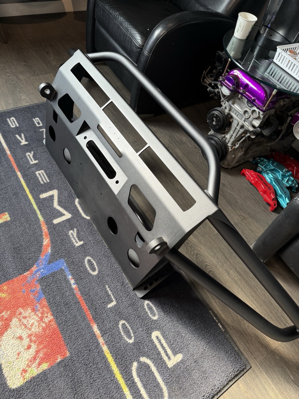 Off-road front bumper bull bar powder coating Denver