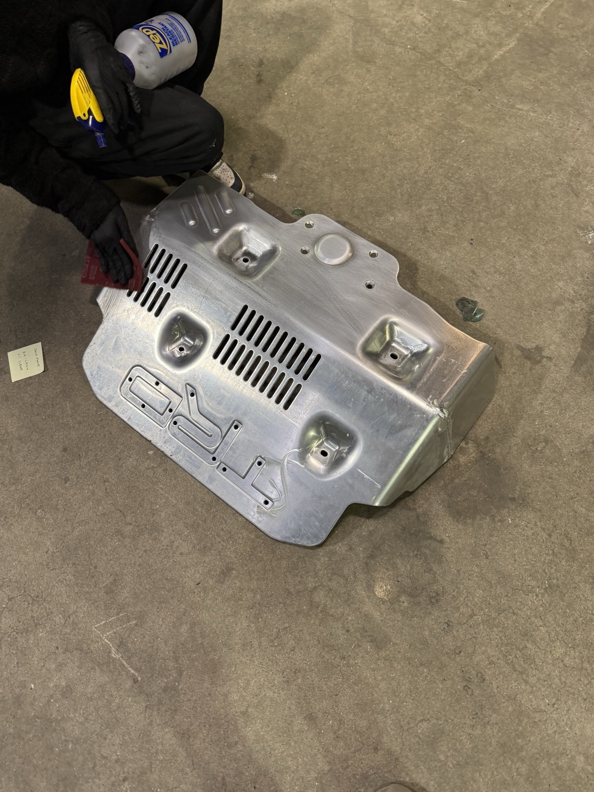 TRD skid plate powder coated Denver Colorado